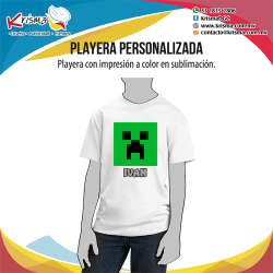 Playera Minecraft Creeper
