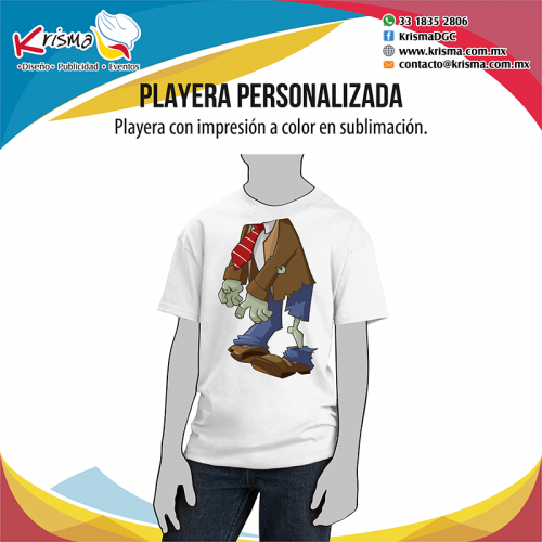 Playera plantas vs zombie.