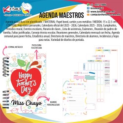 Agenda escolar maestras Apple