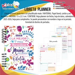 Libreta Planner maravillosa mamá