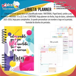 Libreta Planner madre