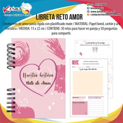 Libreta Agenda Reto de Amor