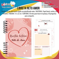 Libreta Agenda Reto de Amor