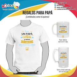 Paquete Eres un papá genial y ademas un abuelo maravilloso.