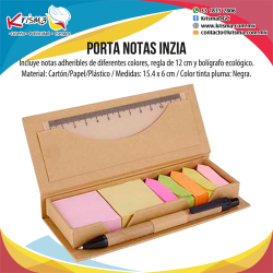Porta notas Inzia