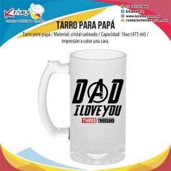 Tarro Papá Dad I Love You three thousand