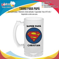 Tarro Papá Super Papá Super man