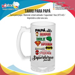 Tarro Papá Super héroes