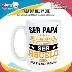 Taza 15oz Abuelo con nombres