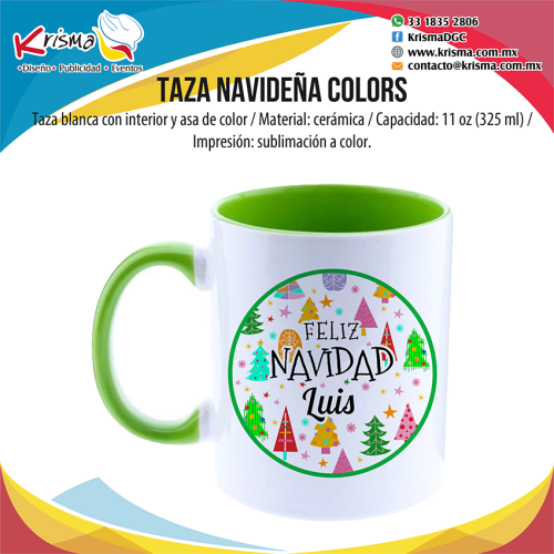 Taza Arbolitos verde