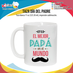 Taza Papa el mejor del mundo 11 oz