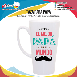 Taza Papa el mejor del mundo 17oz